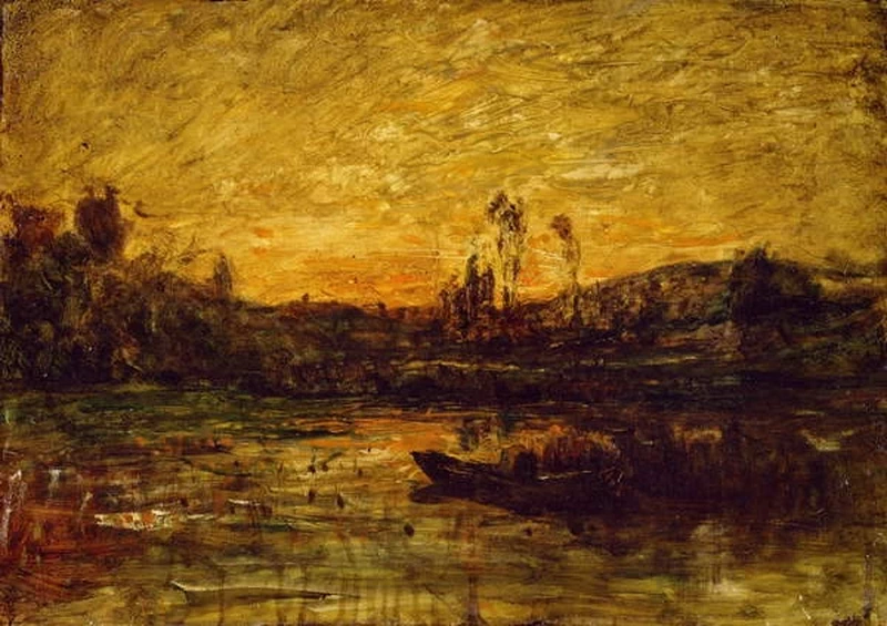 Tramonto infuocato sulla palude, 1878 - Galleria Civica d’Arte Moderna e Contemporanea, Torino